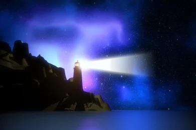 lighthouse-against-space